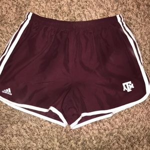 texas a&m adidas athletic shorts